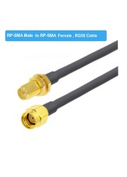 BEVOTOP SMA Male Plug to SMA Female Jack RG58 Cable 50ohm RF Coaxial Pigtail SMA WiFi Antenna Extension Cord Connector Adapter