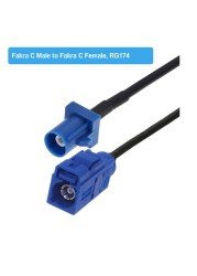 Blue Fakra C RAL 5005 Male Female RG174 Cable GPS Antenna Extension Cord RF Coaxial Pigtail For Car GPS Navigation