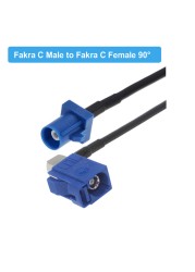 Blue Fakra C RAL 5005 Male Female RG174 Cable GPS Antenna Extension Cord RF Coaxial Pigtail For Car GPS Navigation