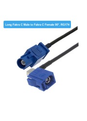 Blue Fakra C RAL 5005 Male Female RG174 Cable GPS Antenna Extension Cord RF Coaxial Pigtail For Car GPS Navigation