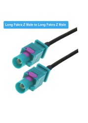 Universal Fakra Z Male/Female RAL5021 Neutral Coding RG174 Cable Auto Navigation GPS Antenna Extension RF Coaxial Pigtail