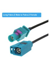 Universal Fakra Z Male/Female RAL5021 Neutral Coding RG174 Cable Auto Navigation GPS Antenna Extension RF Coaxial Pigtail