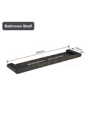 TAICUTE Black Bathroom Accessories Hardware Sets Premium Steel Towel Rack Bar Hook Paper Roll Holder Toilet Brush