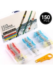 50/100/250pcs Mixed Heat Shrink Connect Terminals Waterproof Soldering Sleeve Tube Insulated Electrical Wire Splice Connectors Kit