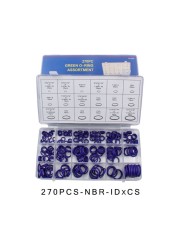 O Rings Rubber Silicone O Ring Seal NBR VMQ FKM Seal O-Rings Nitrile Washer Rubber Oring Set Assortment Kit Box Ring