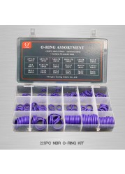 O Rings Rubber Silicone O Ring Seal NBR VMQ FKM Seal O-Rings Nitrile Washer Rubber Oring Set Assortment Kit Box Ring