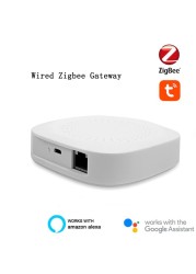 ZigBee 3.0 Smart Temperature Humidity Sensor Environment Detector System Work with Alexa Google Smart Home Life Tuya Gateway Hub