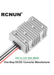 RCNUN - Voltage Converter, 24V to 12V, Voltage Converter, 24V to 13.8V 5A 8A 10A 15A 20A 30A 40 DC