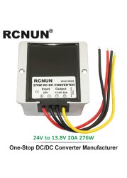 RCNUN - Voltage Converter, 24V to 12V, Voltage Converter, 24V to 13.8V 5A 8A 10A 15A 20A 30A 40 DC