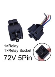 40A Auto Car Relay JD2912 With Mounting Hole 4 Pin 5 Pin DC 12V 24V 36V 48V 72V With Relay Socket Relay JD2912