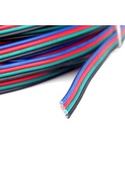 5V~24V 1~100M 2/3/ 4/5Pin 22 AWG Electrical Extension Wire Led Cable Connector For 5050 3528 5630 RGBW RGB CCT LED Strip