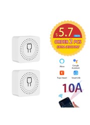 Avoir 1-5pcs Smart Life Circuit Breaker Tuya Switch Wifi Smart Home Socket Wireless Sensor Switch Mini Wifi Console 16A