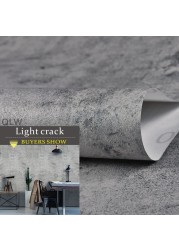 Cement self-adhesive wallpaper bedroom decoration clothing store gray Nordic industrial wind for modern wall decoration