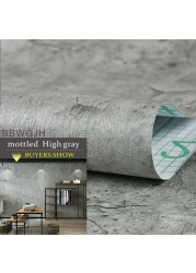 Cement self-adhesive wallpaper bedroom decoration clothing store gray Nordic industrial wind for modern wall decoration