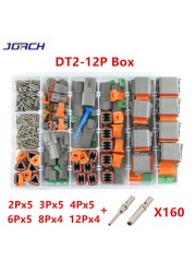 German DT Series 2-12P Waterproof Wire Connector Kit DT06-2S DT04-2P Auto Sealed Plug DT Connector With Terminal Box