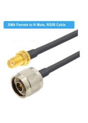 1pc RG58 N Type Male/Female to SMA Male Plug RF Coaxial Adapter Pigtail Cable RG-58 Extension Jumper Cord 15cm 50cm 1M 2M 5M