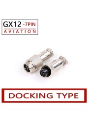 10 Sets 2/3/4/5/6/7 Pins GX12 Potting Docking Male and Female 12mm Circular Aviation Socket Plug Panel Wiring Connectors