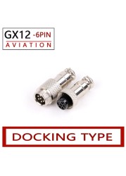 10 Sets 2/3/4/5/6/7 Pins GX12 Potting Docking Male and Female 12mm Circular Aviation Socket Plug Panel Wiring Connectors