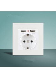 LIWBET white color wall toggle switch and metal plate 1gang/2gang/3gang/4gang 2 way light switch and wall socket