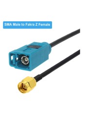 1PC SMA Male Elbow Right Angle to Fakra Z Male/Female RG174 Cable Car GPS Navigation Antenna Extension Cord RF Coaxial Pigtail