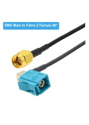 1PC SMA Male Elbow Right Angle to Fakra Z Male/Female RG174 Cable Car GPS Navigation Antenna Extension Cord RF Coaxial Pigtail