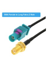 1PC SMA Male Elbow Right Angle to Fakra Z Male/Female RG174 Cable Car GPS Navigation Antenna Extension Cord RF Coaxial Pigtail