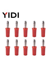 10pcs 4mm Red Black Male Female Banana Plug Speaker Jack Amplifier Adapter Screw Terminal Vise Post Socket Connectors