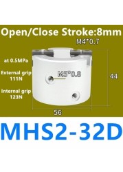 MHS2 MHS3 MHS4 Air Parallel Finger Clutch SameAsSMC Bore 16D/20D/25D/32D/40D/50D mm Double Acting MHS2-16D MHS3-16D MHS4-16D