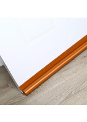 Heavy Duty Single Sided PU Leather Door Sweep for Door Bottom Seal Dust Noise Insulation Weather Stripping Draft Guard