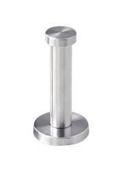 Silver Robe Towel Hook Cylinder Utility Bathroom Sturdy Stainless Steel Coat Wall Mount