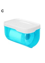 Wall Mount Tissue Holder Box Punch-Free Waterproof Toilet Paper Storage Rack Paper Towel Kitchen Bathroom Storage Box