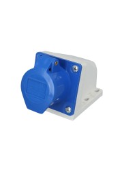 16A 3Pin IP44 2P+E Industrial Male Female Socket/Plug 220-240V Power Supply Dustproof and Waterproof Connector