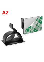 20pcs Self Adhesive Cable Clips Cord Management Black Wire Holder Organizer Clamp Self Adhesive Car Wire Clip Accessories