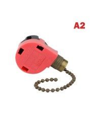 Red Ceiling Fan Switch 3 Speed ​​4 Wire ZE-268S6 Fan Pull Chain Switch Replacement Speed ​​Control Switch