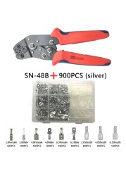 900/600/315pcs 2.8/4.8/6.3mm Insulated Crimp Terminals Seal Electrical Wire Connectors Crimp Terminal Connector Assortment Kit