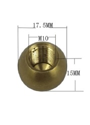 10pcs/lot M3/M4/M5/M6/M10 brass female ball head copper inner teeth ball nut, light cap nut cap, lighting accessories