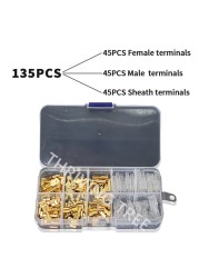 270/135/120pcs 2.8/4.8/6.3mm Insulated Crimp Terminals Seal Electrical Wire Connectors Crimp Terminal Connector Assortment Kit