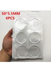 6pcs Door Stopper Wall Protector Self-adhesive Quiet Reusable Shock Absorbent Gel Door Handle Silencer Wall Protection