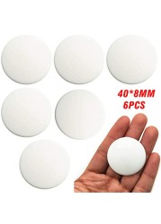 6pcs Door Stopper Wall Protector Self-adhesive Quiet Reusable Shock Absorbent Gel Door Handle Silencer Wall Protection