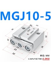 MGJ MGJ6 MGJ10 Miniature Steering Rod Cylinder Same as SMC MGJ6-5 MGJ6-10 MGJ6-15 MGJ6-20 MGJ10-5 MGJ10-10 MGJ10-15 MGJ10-20