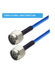 SS402 Cable SMA Male to SMA Male Plug High Quality High Frequency Low Loss SS-402 18GHZ Test Cable RF Coaxial Pigtail Jumper