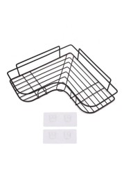 2/1pcs Free Punch Corner Shelf Bathroom Kitchen Storage Rack Holder for Shampoo Toothbrush Towel Spice Jar Bottles Water Cup