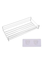 2/1pcs Free Punch Corner Shelf Bathroom Kitchen Storage Rack Holder for Shampoo Toothbrush Towel Spice Jar Bottles Water Cup