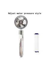 Turbo Shower Head Adjustable Water Pressure Shower Sprayer With Filter Handheld Universal Shower Panel Bath Shower Nozzle