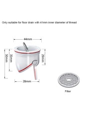 Bathroom Floor Drain Core Universal Deodorant Sewer Sealant ABS Anti Odor Kitchen Floor Strainer Plug Filter Quick Drain