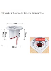 Bathroom Floor Drain Core Universal Deodorant Sewer Sealant ABS Anti Odor Kitchen Floor Strainer Plug Filter Quick Drain