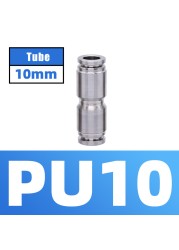 304 Stainless Steel Air Hose Fitting Pneumatic Coupling Tube Coplin Quick Open PG PU4 PU6 PU8 PU10 Trachea Metal Fitting