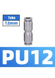 304 Stainless Steel Air Hose Fitting Pneumatic Coupling Tube Coplin Quick Open PG PU4 PU6 PU8 PU10 Trachea Metal Fitting