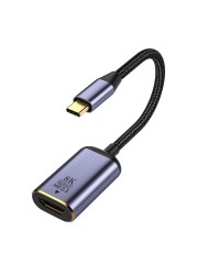 USB C to HDMI Compatible 2.1 Type C to HD Cable 8K @ 30Hz 4K @ 120Hz 48Gbps for Thunderbolt 3 HDR Cable 4:4:4 for MacBook