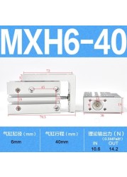 MXH6 Compact Slide Cylinder Same as SMC MXH6-5Z MXH6-10Z MXH6-15Z MXH6-20Z MXH6-25Z MXH6-30Z MXH6-40Z MXH6-50Z MXH6-60Z